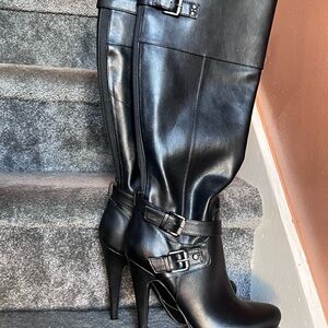 G by Guess Black Heeled Boots